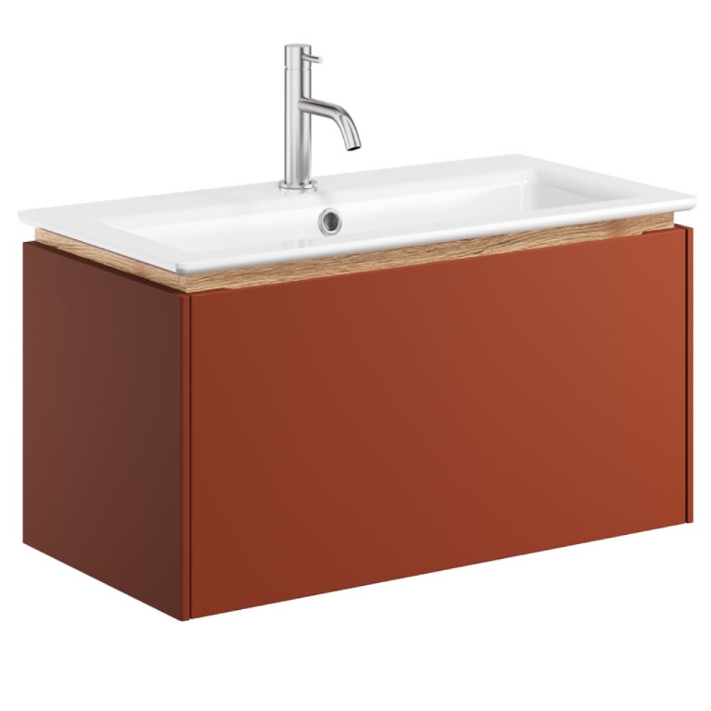 Cutout image of Crosswater Mada 700mm Soft Clay Wall-Hung Vanity Unit & Basin